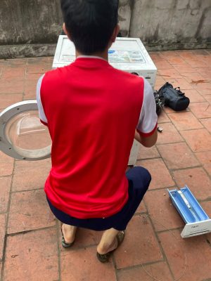thợ sửa máy giặt không xả nước tại Hà Nội - Điện Lạnh Hoàng Mai