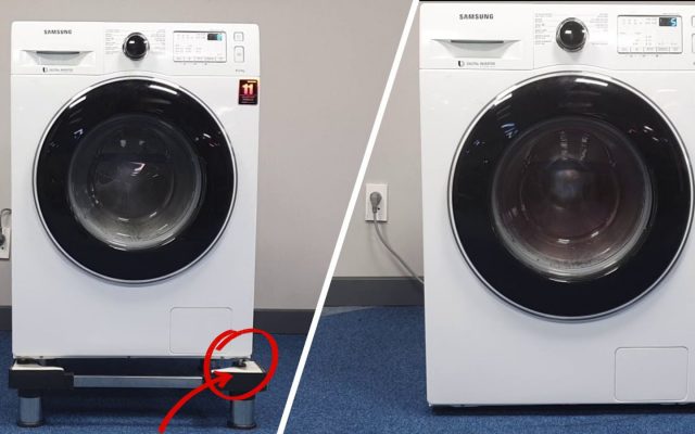 sửa máy giặt kêu to do đặt lệch