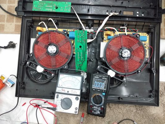 sửa bếp từ mất nguồn bo mạch